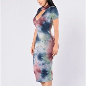 Tie-dye fashionnova fashion nova dress multi maxi